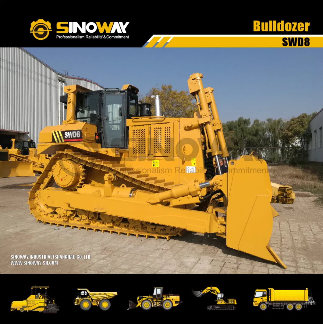 Small Forest Engineering Crawler Track Bucket Bulldozers Construction Wholesale Price Mini Hydrostatic Wheel Bulldozers with Blade and Logging Winch for Sale