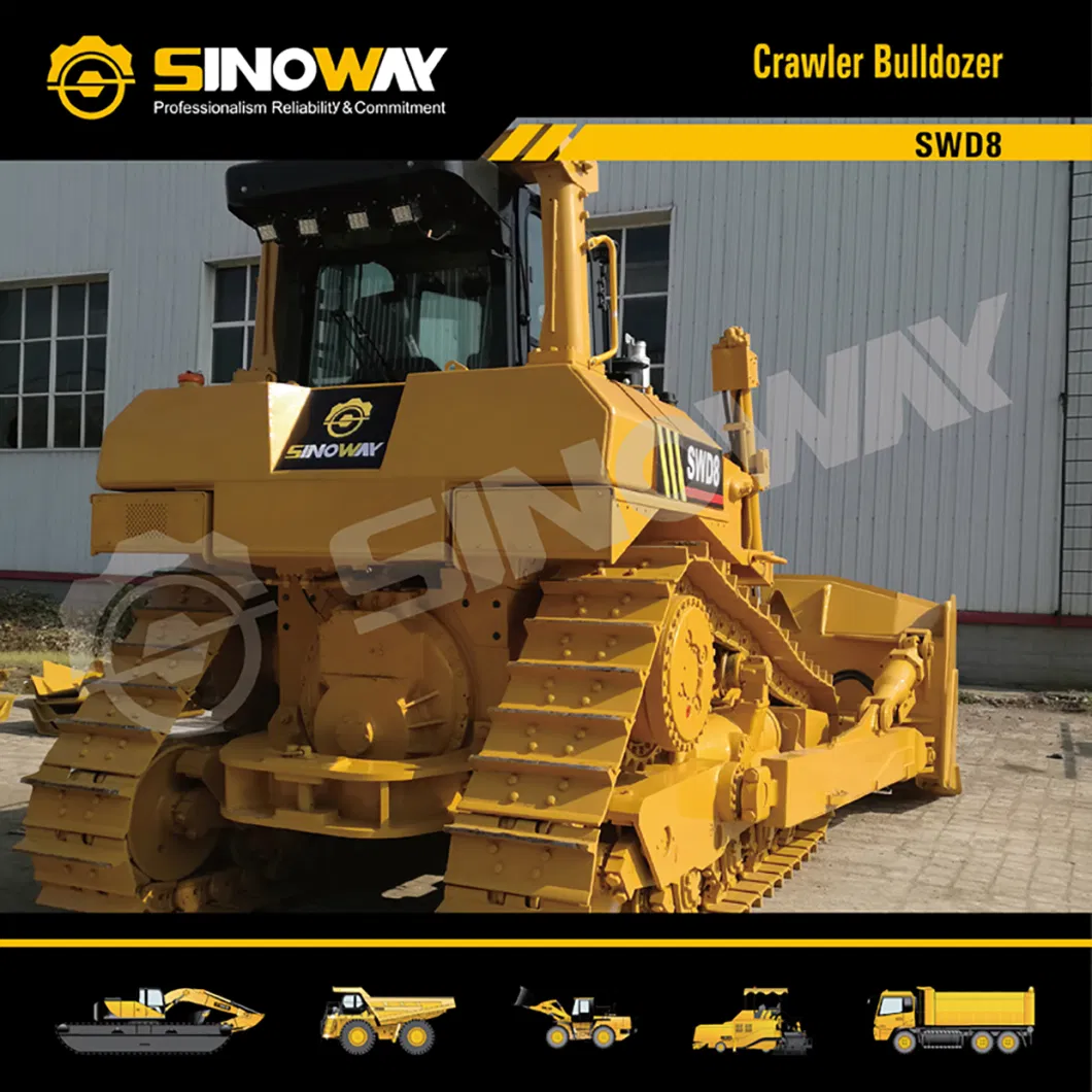 Small Forest Engineering Crawler Track Bucket Bulldozers Construction Wholesale Price Mini Hydrostatic Wheel Bulldozers with Blade and Logging Winch for Sale