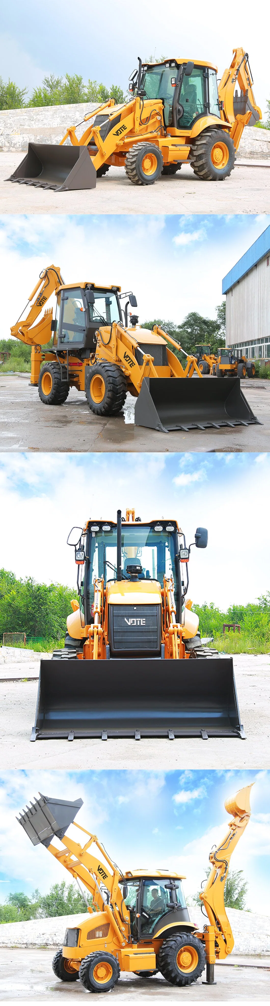 New Design 4 Wd Cheap Backhoe Loader Luxury Edition Factory Direct Sales Loader Backhoe with Price Mini Articulated /Integrated