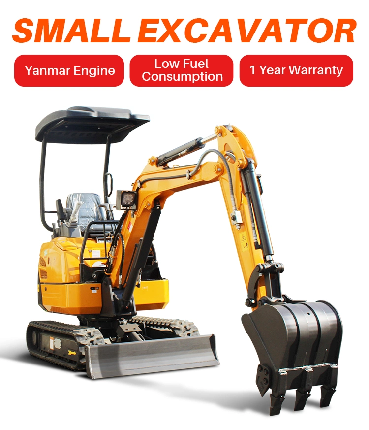 Rhinoceros 1.8t Mini Excavator with Joystick Xn18 Rhinoceros Mini Crawler Excavator