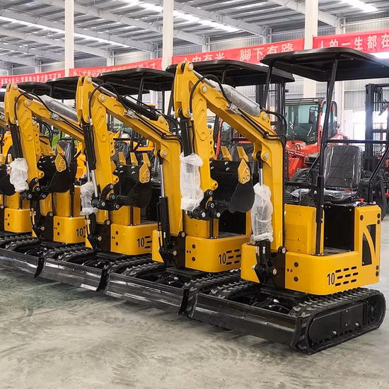 China Mini Excavator 0.8t Small Digger 1 Ton Excavator with Rubber Track